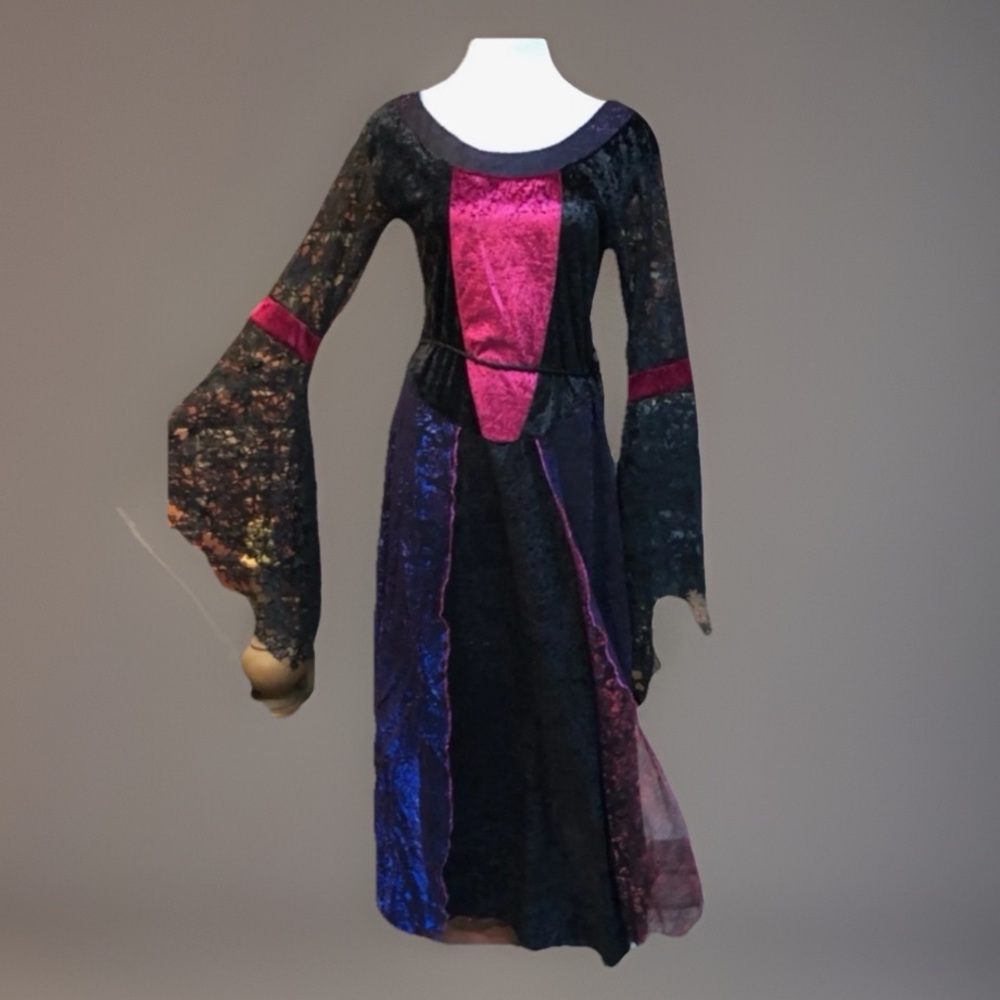 Rennaisance Renn Faire Queen Halloween Costume Dress Cosplay Halloween s…